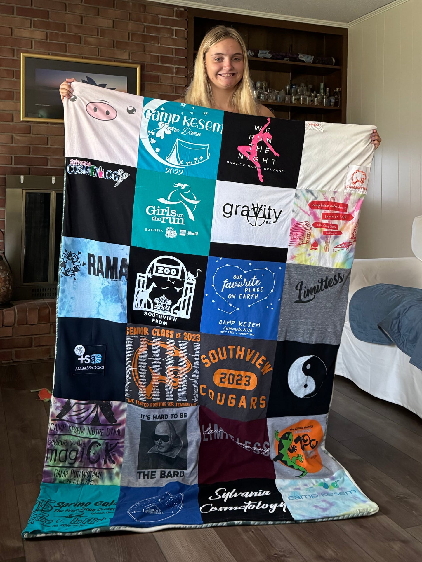 Custom T-Shirt Blanket